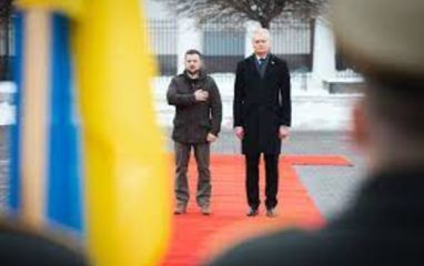 Владимир Зеленский прибыл с официальный визитом в Вильнюс и встретился с премьером Науседой