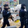 Во Франции протестующие фермеры атаковали местную полицию